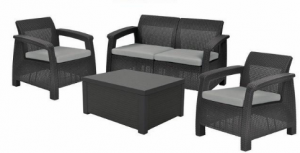 Комплект Corfu box set со столиком-ящиком для подушек (Европа)